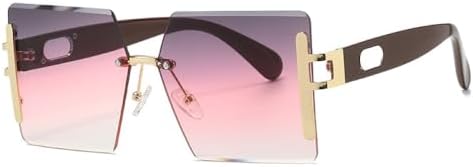 Солнцезащитные очки большого размера без оправы 2026 года для женщин и мужчин. Модные солнцезащитные очки в винтажном стиле, розовые, с защитой от УФ-излучения UV400 MTZJH, Purple Pink
Солнцезащитные очки большого размера без оправы 2026 года для женщин и мужчин. Модные солнцезащитные очки в винтажном стиле, розовые, с защитой от УФ-излучения UV400 MTZJH, Purple Pink