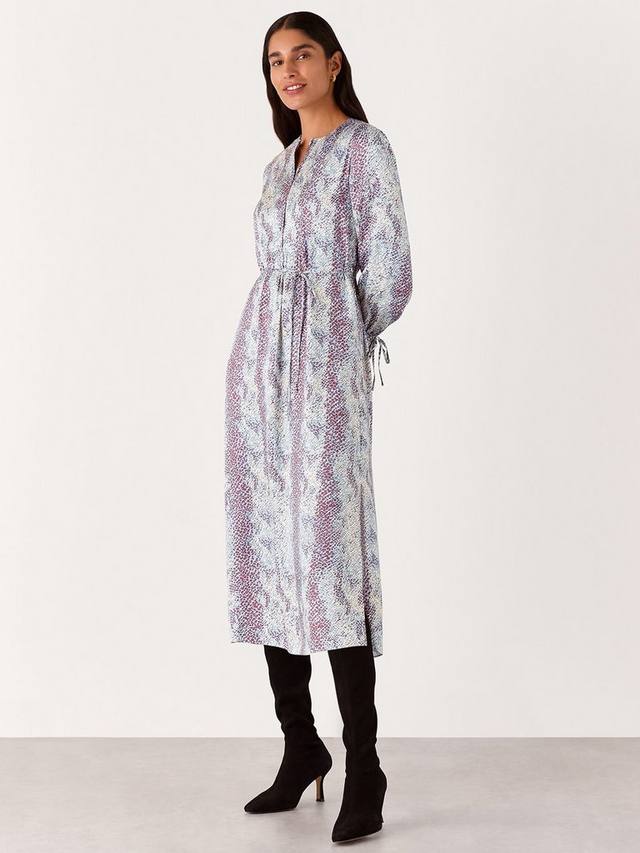 Платье миди со змеиным принтом в крапинку Whistles, цвет Grey/Multi
Платье миди со змеиным принтом в крапинку Whistles, цвет Grey/Multi