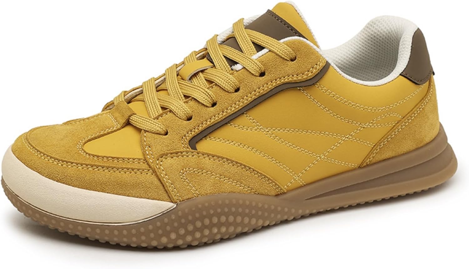 Мужские спортивные дышащие кроссовки на шнуровке, противоскользящие, в ретро-стиле, повседневные кроссовки с резиновой подошвой, подходят для тенниса, тренажерного зала, свиданий и ежедневного ношения Houdbdol, желтый
Мужские спортивные дышащие кроссовки на шнуровке, противоскользящие, в ретро-стиле, повседневные кроссовки с резиновой подошвой, подходят для тенниса, тренажерного зала, свиданий и ежедневного ношения Houdbdol, желтый