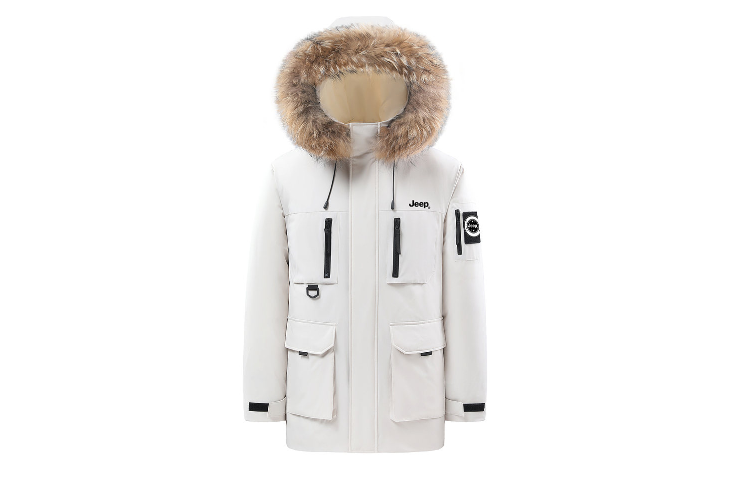 Пуховик унисекс Jeep, белый
Пуховик унисекс Jeep, белый