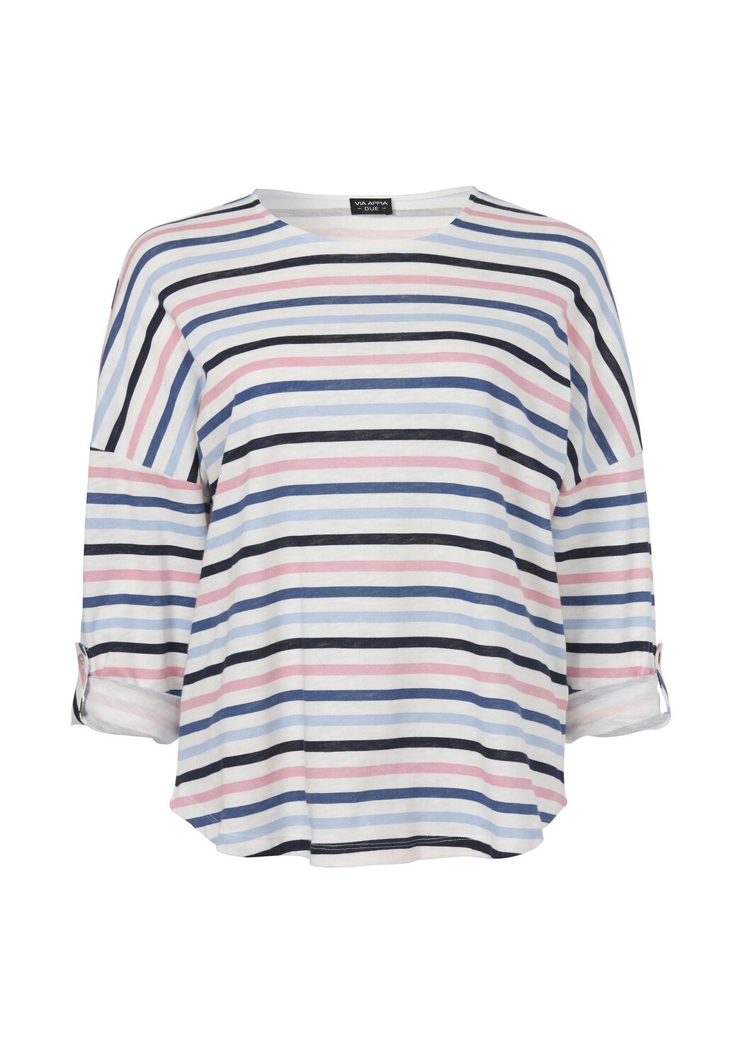 Пуловер Модная рубашка с длинными рукавами и спущенными плечами Via Appia -Due-, цвет Indigo Multicolor
Пуловер Модная рубашка с длинными рукавами и спущенными плечами Via Appia -Due-, цвет Indigo Multicolor