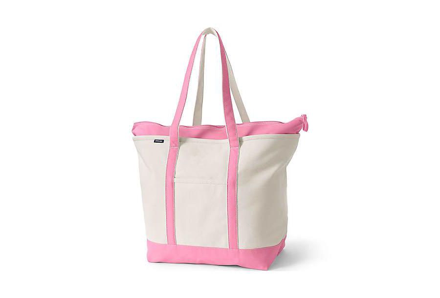 Очень большая холщовая сумка-тоут с пятью карманами, застежкой-молнией и длинными ручками Lands' End, Natural/fresh pink
Очень большая холщовая сумка-тоут с пятью карманами, застежкой-молнией и длинными ручками Lands' End, Natural/fresh pink