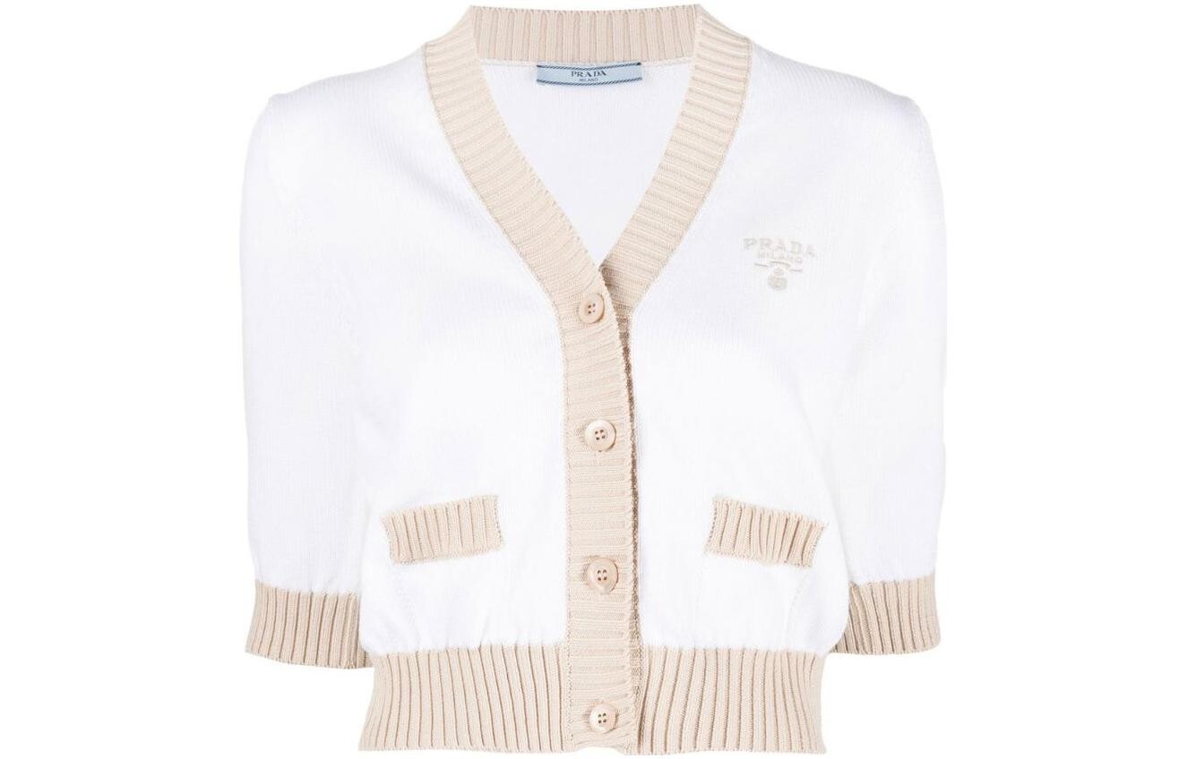 Кардиган женский Prada короткий, белый
Кардиган женский Prada короткий, белый