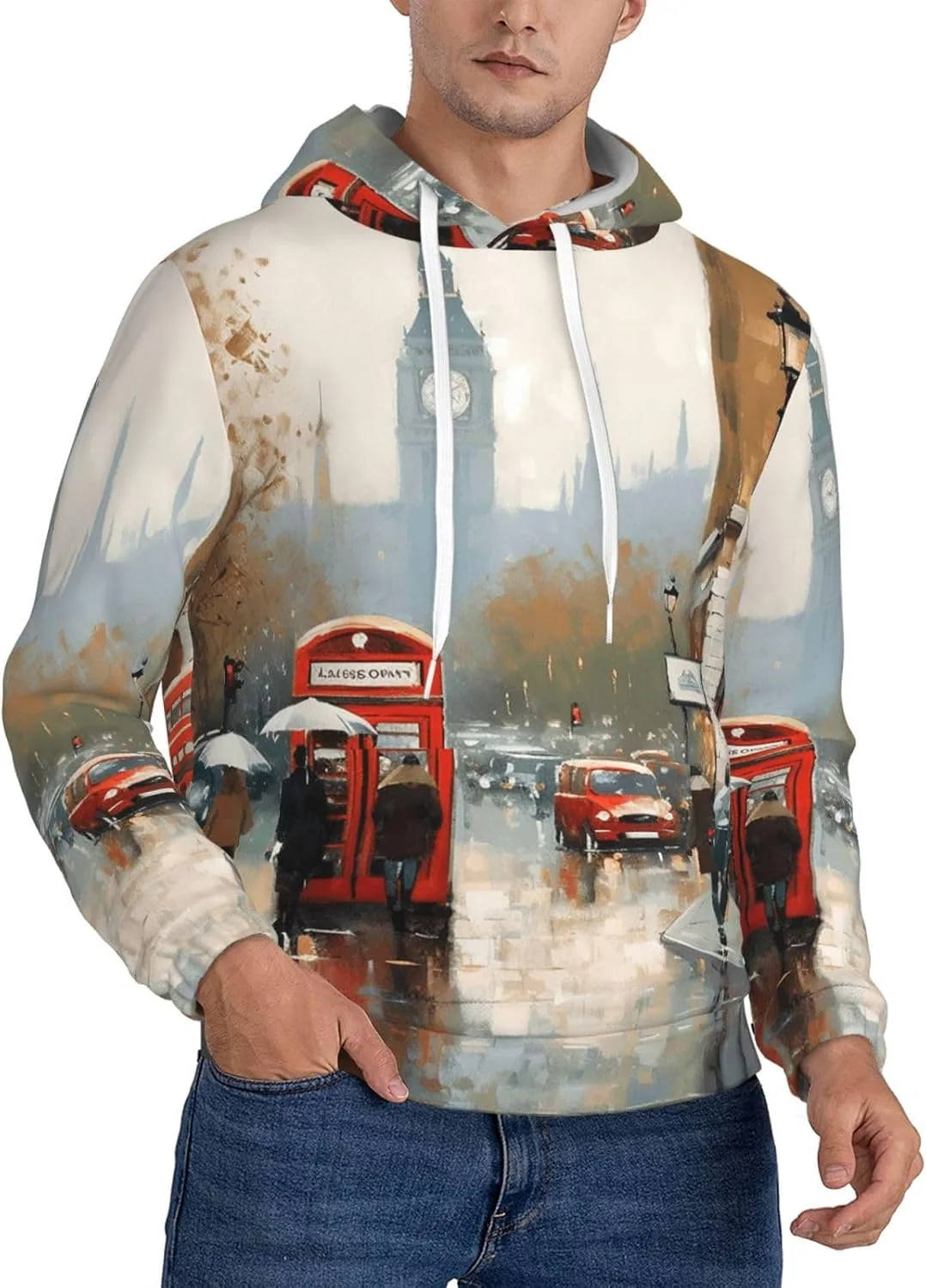 Мужской пуловер-худи London Impression с карманом SDTYKHJ
Мужской пуловер-худи London Impression с карманом SDTYKHJ