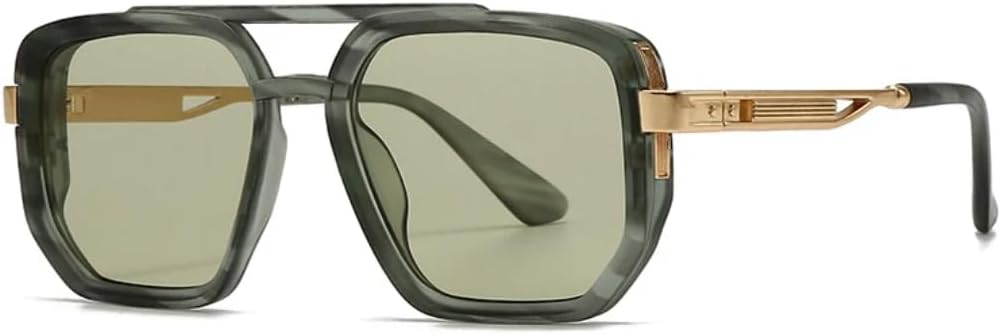 Популярные модные солнцезащитные очки с двойной перемычкой, квадратной формы, женские, в стиле ретро, с заклепками, мужские, в стиле панк, с защитой от УФ-излучения UV400 TVTBBVV, Green Stripe Green
Популярные модные солнцезащитные очки с двойной перемычкой, квадратной формы, женские, в стиле ретро, с заклепками, мужские, в стиле панк, с защитой от УФ-излучения UV400 TVTBBVV, Green Stripe Green