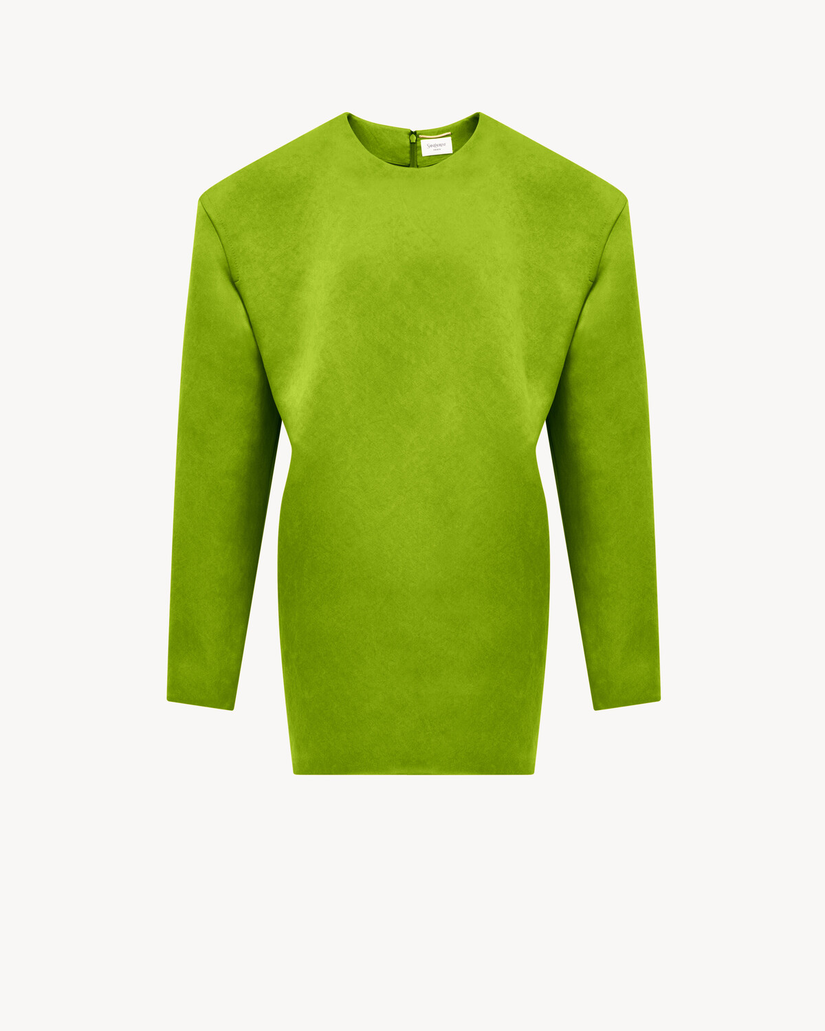 Платье свободного кроя из промытого шелкового атласа Saint Laurent, зеленый
Платье свободного кроя из промытого шелкового атласа Saint Laurent, зеленый