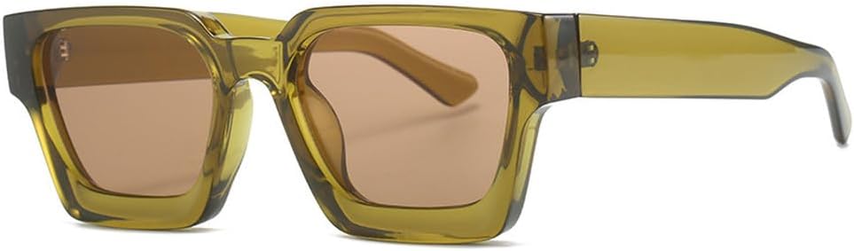 Модные женские квадратные солнцезащитные очки с прозрачными градиентными линзами в стиле ретро, мужские солнцезащитные очки UV400 с леопардовым принтом WNCKSQ, Olive Green Tea
Модные женские квадратные солнцезащитные очки с прозрачными градиентными линзами в стиле ретро, мужские солнцезащитные очки UV400 с леопардовым принтом WNCKSQ, Olive Green Tea