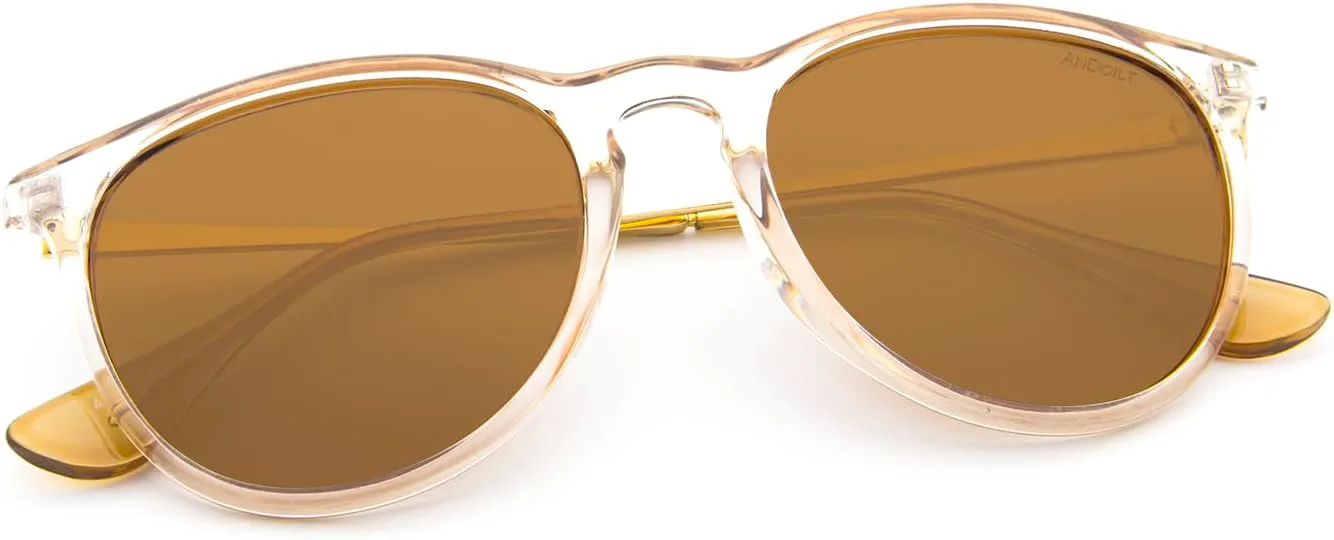 Солнцезащитные очки ANDOILT в винтажном стиле с поляризацией, для женщин и мужчин, с защитой от УФ-излучения, ретро-дизайн, круглые зеркальные линзы, Champagne
Солнцезащитные очки ANDOILT в винтажном стиле с поляризацией, для женщин и мужчин, с защитой от УФ-излучения, ретро-дизайн, круглые зеркальные линзы, Champagne
