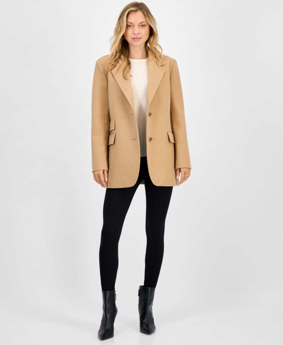 Женский двубортный пиджак с воротником-стойкой и двумя пуговицами CeCe, Camel
Женский двубортный пиджак с воротником-стойкой и двумя пуговицами CeCe, Camel