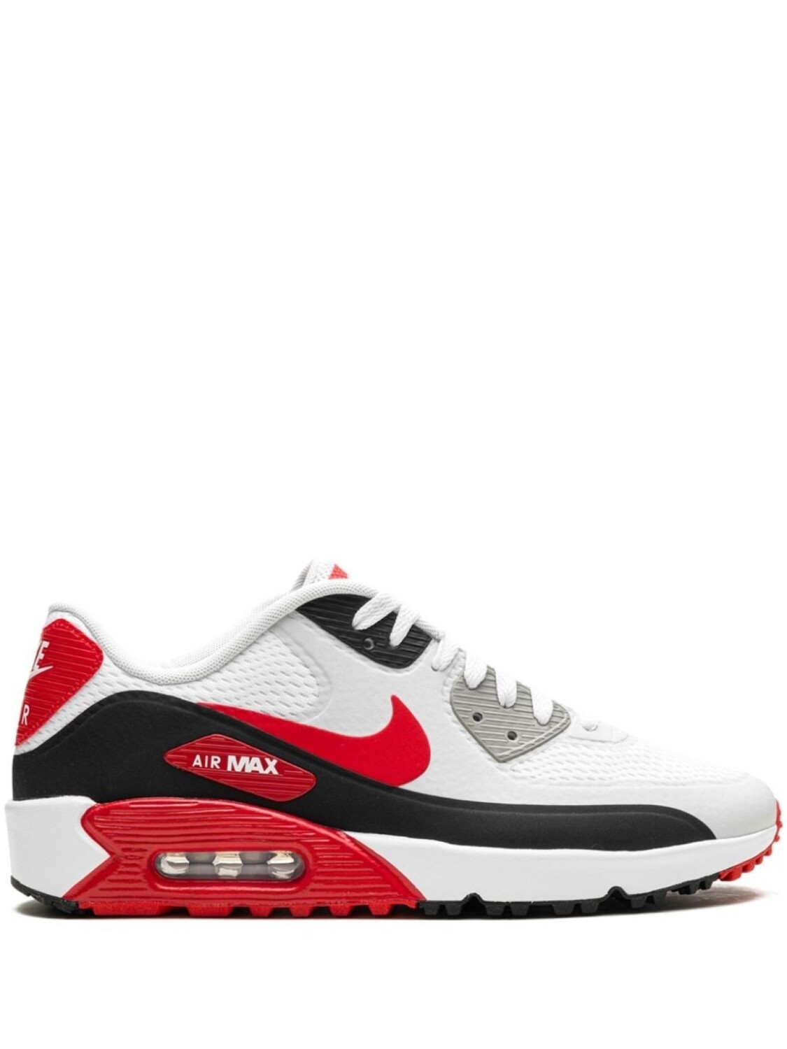 Nike кроссовки для гольфа Air Max 90 "University Red", белый
Nike кроссовки для гольфа Air Max 90 "University Red", белый