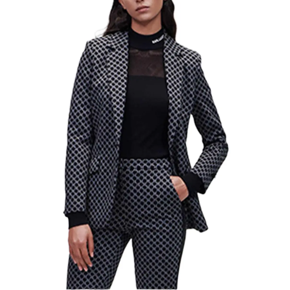 Пиджак деловой женский черный KARL LAGERFELD / Karl Lagerfeld Jeans
Пиджак деловой женский черный KARL LAGERFELD / Karl Lagerfeld Jeans