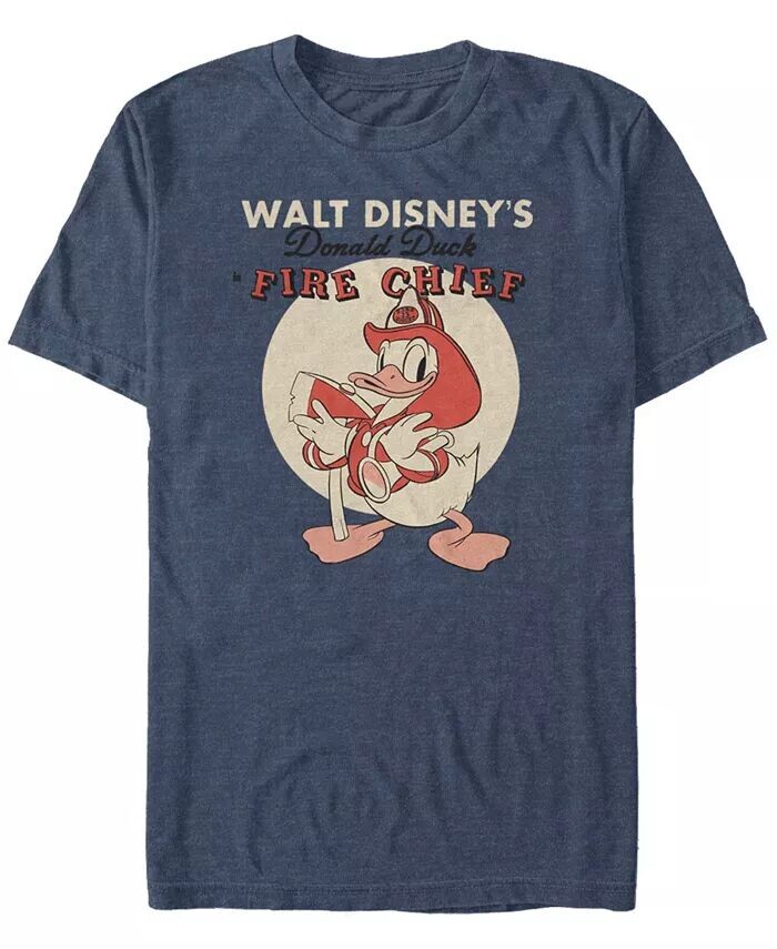 Мужская футболка с коротким рукавом «Пожарный Дональд» Fifth Sun, синий 
Мужская футболка с коротким рукавом «Пожарный Дональд» Fifth Sun, синий