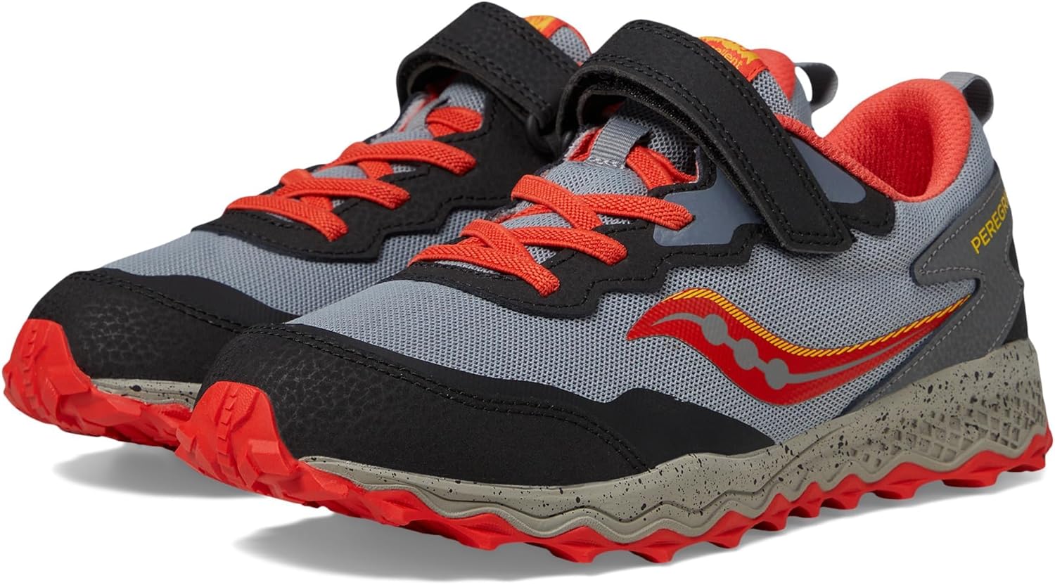 Детские кроссовки Saucony Peregrine Kidz с альтернативной застежкой (унисекс), красный/желтый/серый
Детские кроссовки Saucony Peregrine Kidz с альтернативной застежкой (унисекс), красный/желтый/серый