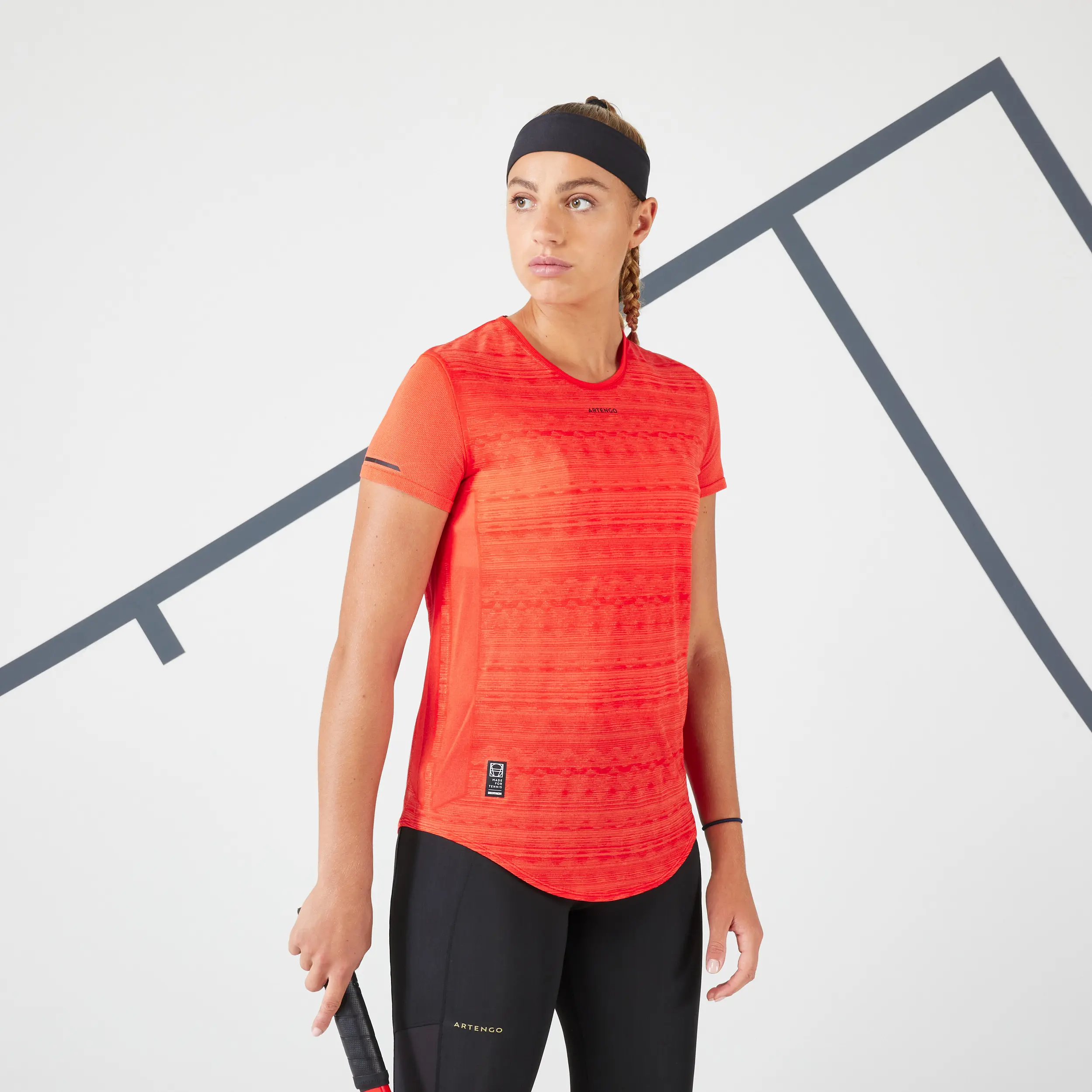 Женская лёгкая теннисная футболка Artengo 900 красная
Женская лёгкая теннисная футболка Artengo 900 красная