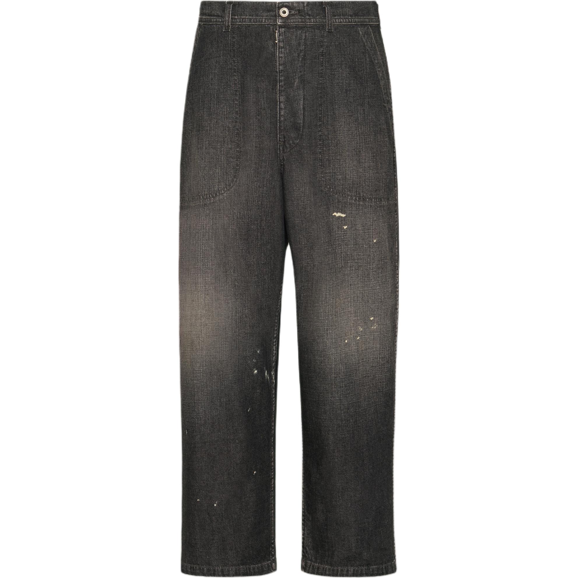 Джинсы с эффектом поношенности Maison Margiela, черный
Джинсы с эффектом поношенности Maison Margiela, черный