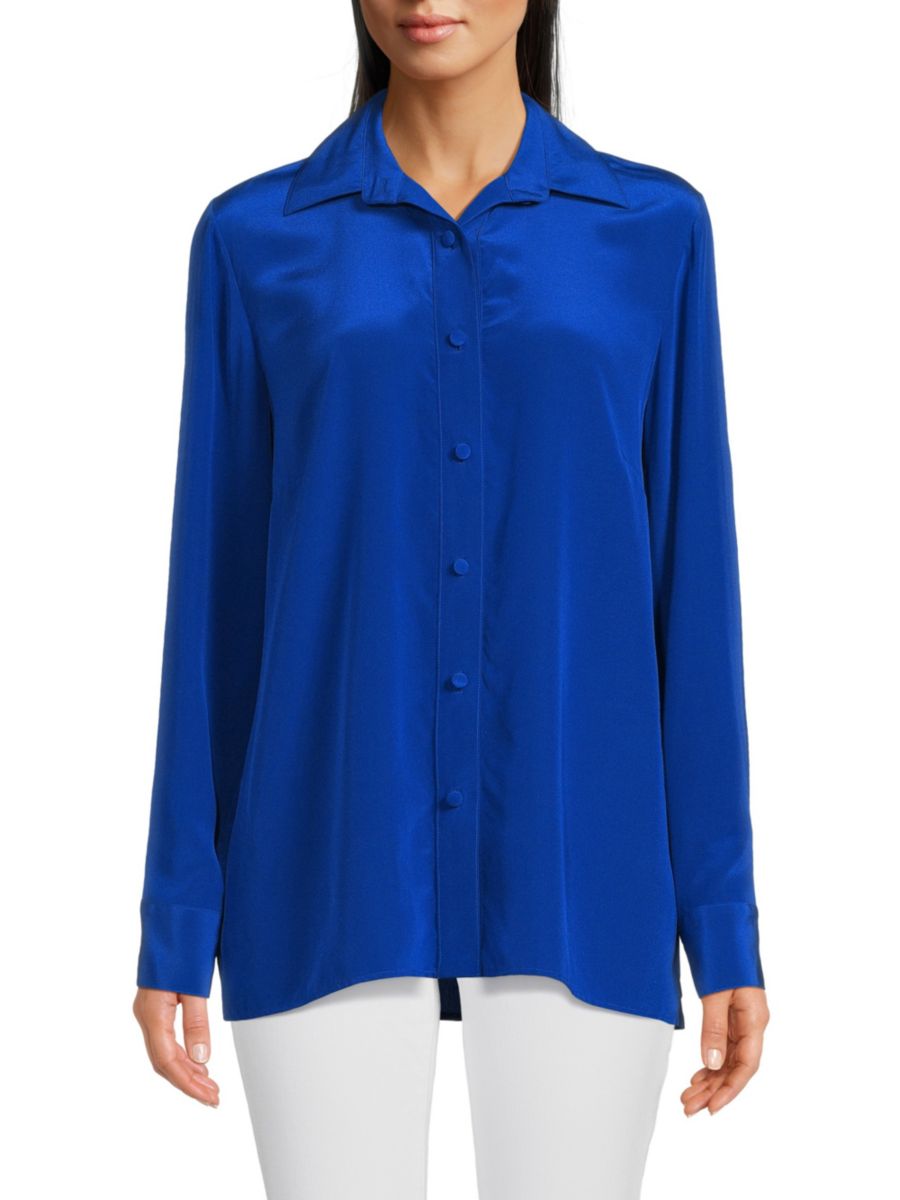 Шелковая рубашка с длинным рукавом Zang Toi, цвет Sapphire
Шелковая рубашка с длинным рукавом Zang Toi, цвет Sapphire