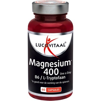 Lucovitaal Magnesium 400 Добавка с витамином B6 и L-триптофаном - 60 Капсул
Lucovitaal Magnesium 400 Добавка с витамином B6 и L-триптофаном - 60 Капсул