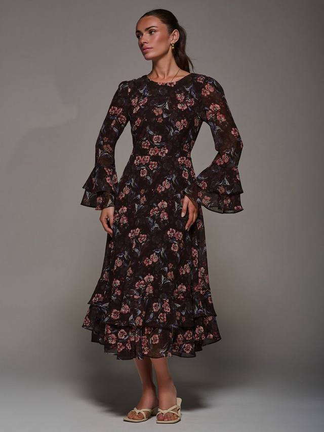 Платье миди с рюшами Jolie Moi, Burgundy
Платье миди с рюшами Jolie Moi, Burgundy