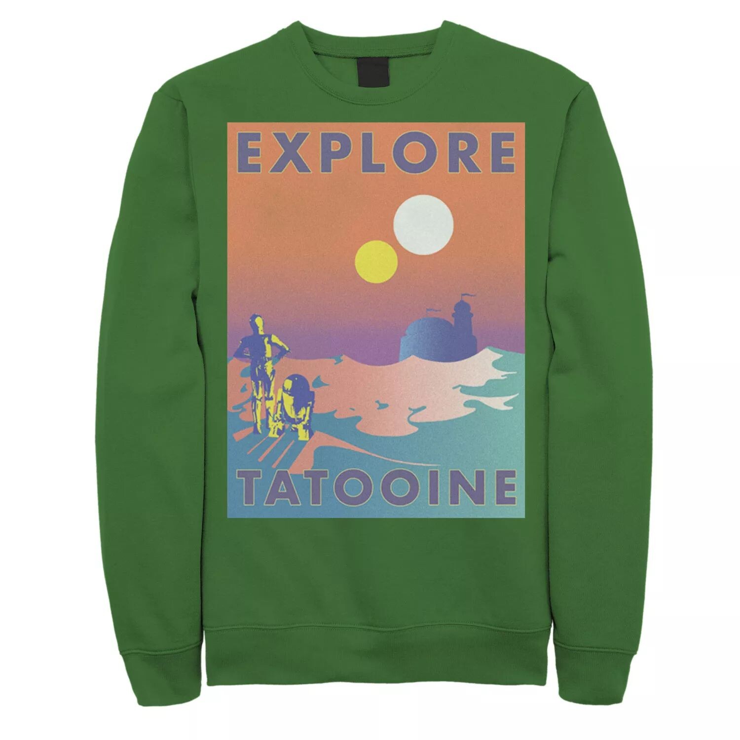Мужская толстовка с плакатом Star Wars Explore Tatooine Faded Retro C-3PO и R2-D2 Licensed Character 
Мужская толстовка с плакатом Star Wars Explore Tatooine Faded Retro C-3PO и R2-D2 Licensed Character