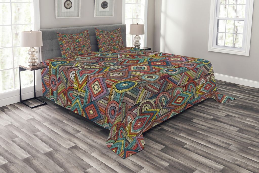 ABAKUHAUS Комплект покрывала Aztec, индийский народный узор, комплект с наволочками, моющийся, для односпальных кроватей 220 х 220 см, разноцветный
ABAKUHAUS Комплект покрывала Aztec, индийский народный узор, комплект с наволочками, моющийся, для односпальных кроватей 220 х 220 см, разноцветный