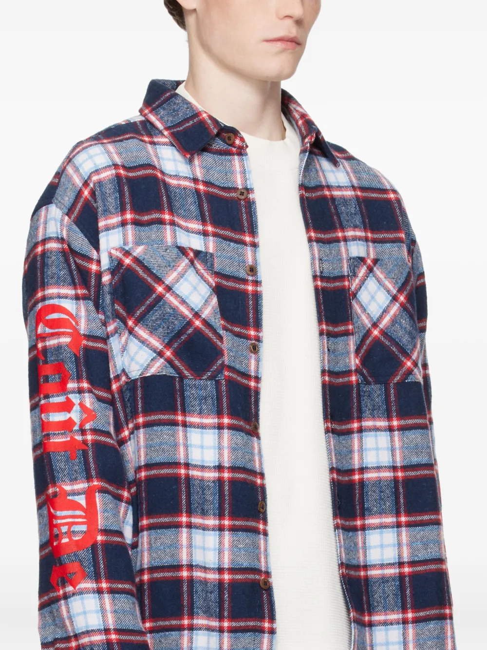 Рубашка в клетку с карманом Cout De La Liberte, синий
Рубашка в клетку с карманом Cout De La Liberte, синий