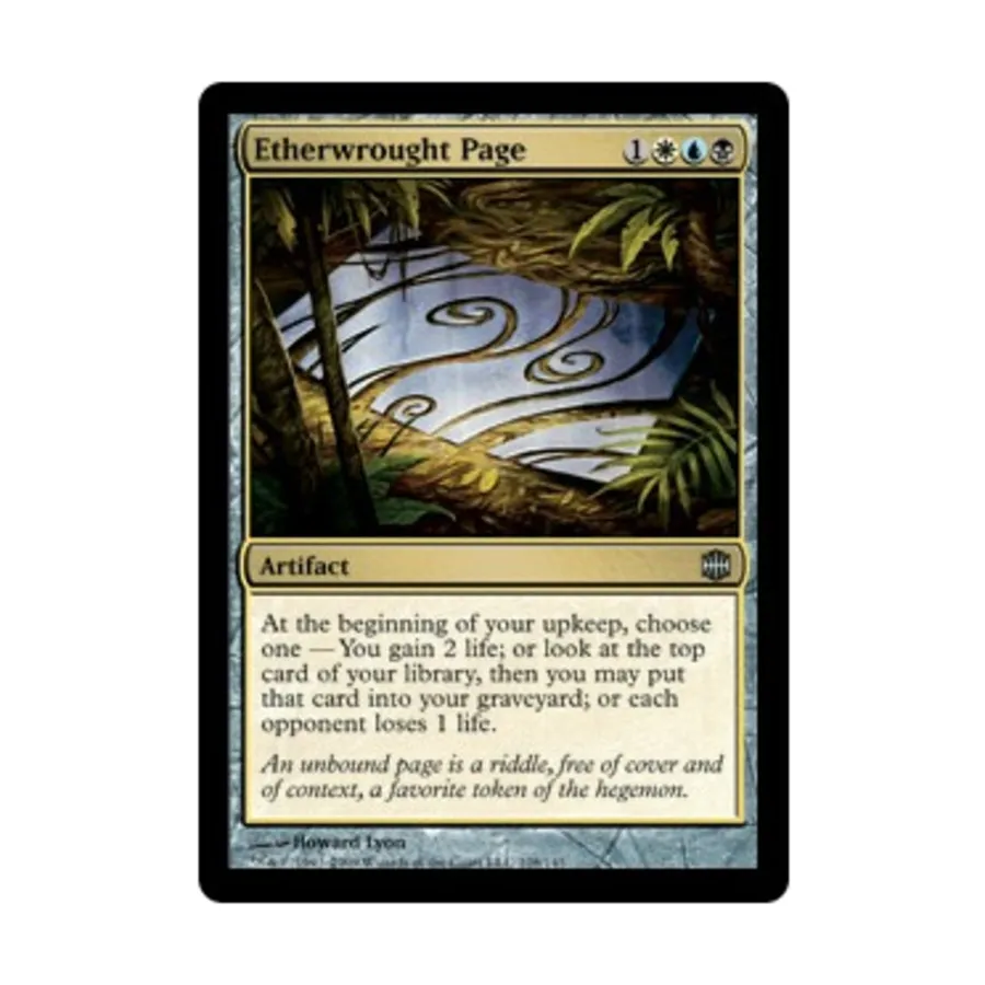 CCG Эфирная страница (U), MTG - Alara Reborn
CCG Эфирная страница (U), MTG - Alara Reborn