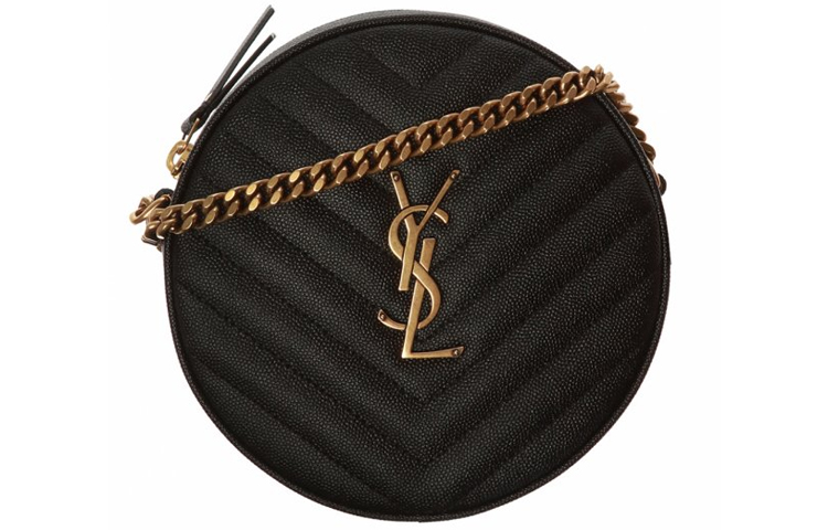 Кожаная коровья маленькая круглая сумка, через плечо, на плечо женская черная SAINT LAURENT
Кожаная коровья маленькая круглая сумка, через плечо, на плечо женская черная SAINT LAURENT