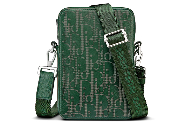 DIOR Кожаная курьерская сумка через плечо унисекс зеленая
DIOR Кожаная курьерская сумка через плечо унисекс зеленая