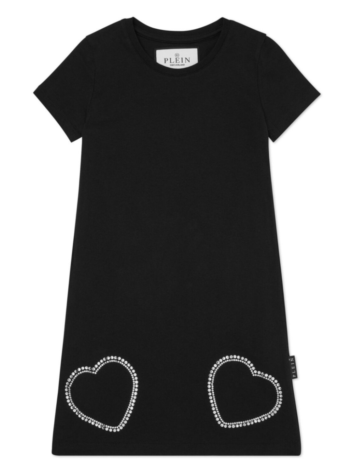 Хлопковое платье с кристаллами в форме сердечек Philipp Plein, черный
Хлопковое платье с кристаллами в форме сердечек Philipp Plein, черный