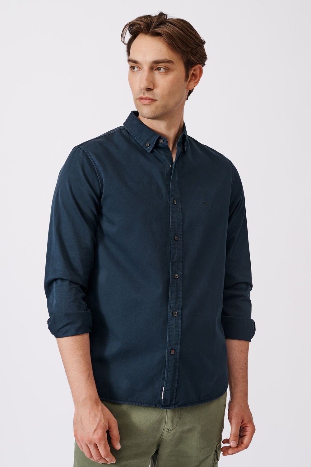 Рубашка из 100% хлопка оливкового цвета Aubin, синий
Рубашка из 100% хлопка оливкового цвета Aubin, синий