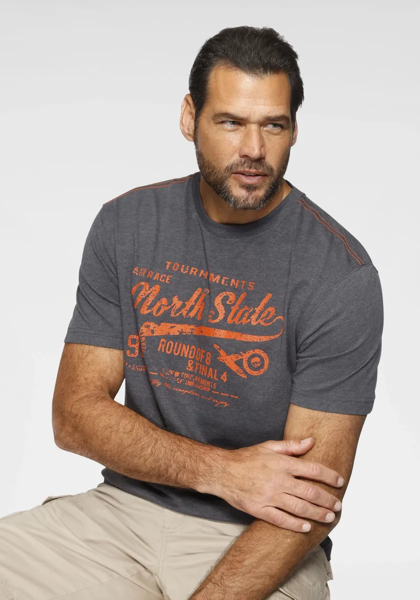 Мужская футболка World с принтом на груди Man'S World, антрацит
Мужская футболка World с принтом на груди Man'S World, антрацит