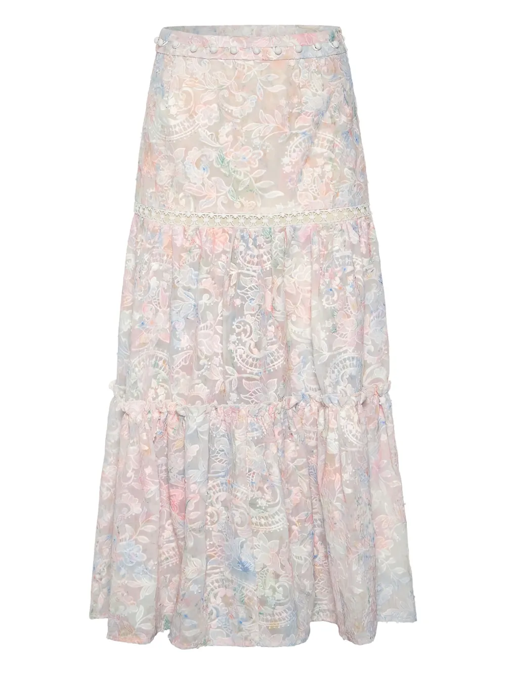 Макси-юбка Affliction с цветочным принтом и оборками Ixiah, белый
Макси-юбка Affliction с цветочным принтом и оборками Ixiah, белый