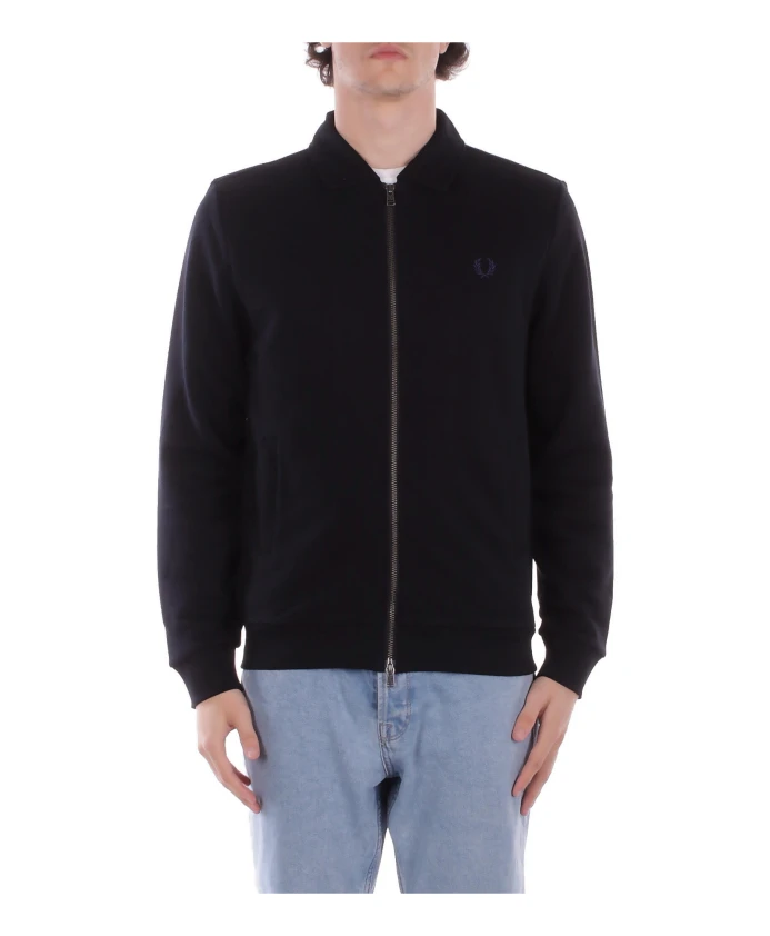 Толстовка с воротником во всю длину и застежкой-молнией. Fred Perry, черный
Толстовка с воротником во всю длину и застежкой-молнией. Fred Perry, черный