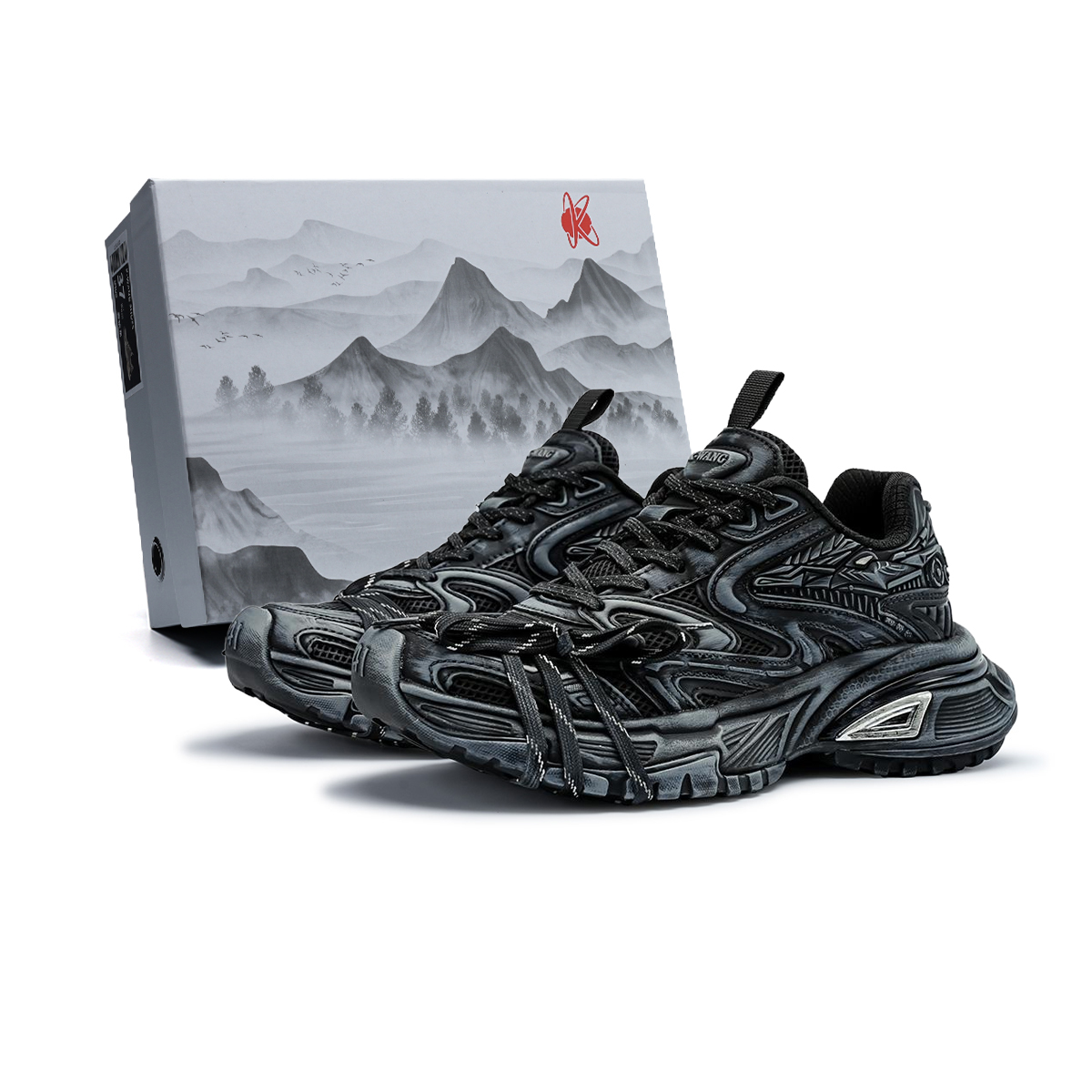 K-WANG Парижские модные кроссовки мужские ветрозащитные противоскользящие износостойкие утолщенные на низком ходу с эффектом увеличения роста на шнуровке Black Mamba потертые
K-WANG Парижские модные кроссовки мужские ветрозащитные противоскользящие износостойкие утолщенные на низком ходу с эффектом увеличения роста на шнуровке Black Mamba потертые