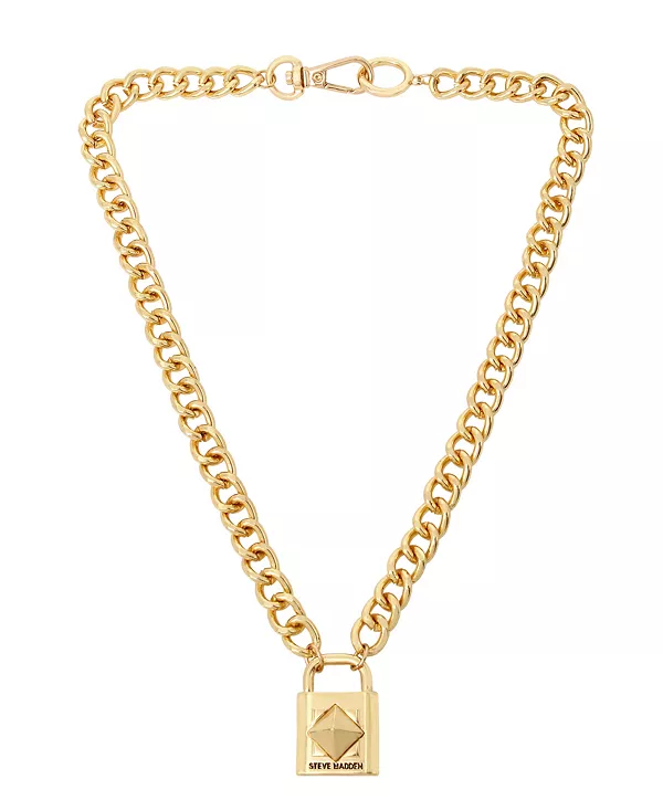 Ожерелье с подвеской в виде замка Steve Madden, gold-tone
Ожерелье с подвеской в виде замка Steve Madden, gold-tone