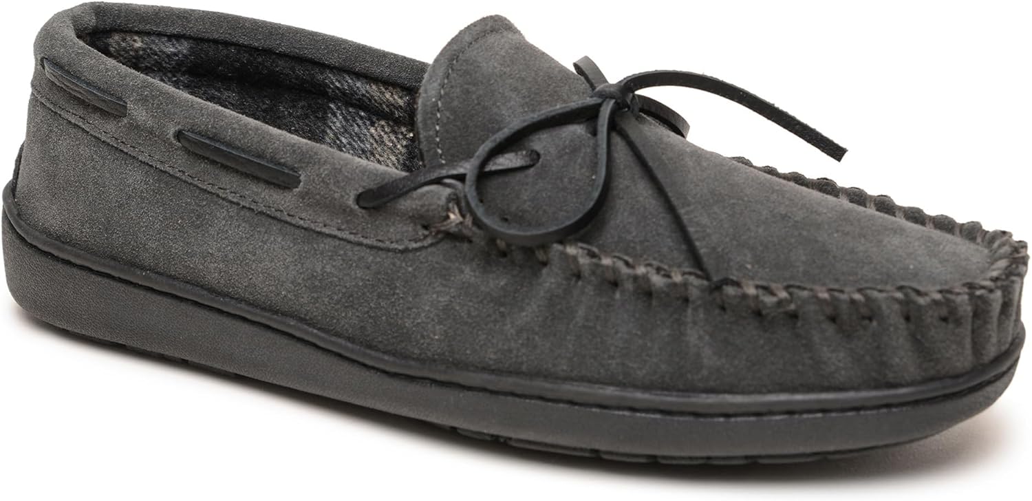 Мокасины Minnetonka для мужчин с твердой подошвой и флисовой подкладкой в клетку, Charcoal
Мокасины Minnetonka для мужчин с твердой подошвой и флисовой подкладкой в клетку, Charcoal