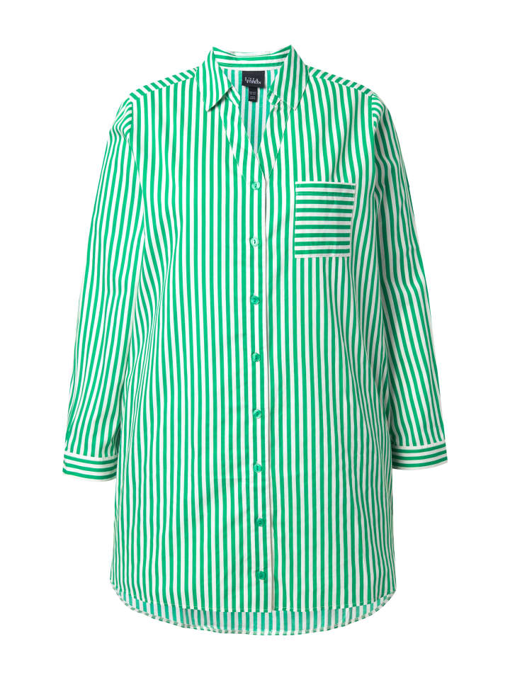 Блузка-рубашка изумрудно-зеленого цвета Ulla Popken
Блузка-рубашка изумрудно-зеленого цвета Ulla Popken