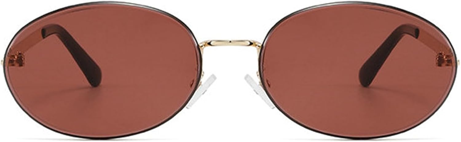 Женские солнцезащитные очки Helena Fashion без оправы овальной формы, роскошная металлическая оправа 90-х годов, мужские классические винтажные круглые очки с защитой от УФ-излучения UV400, C3
Женские солнцезащитные очки Helena Fashion без оправы овальной формы, роскошная металлическая оправа 90-х годов, мужские классические винтажные круглые очки с защитой от УФ-излучения UV400, C3