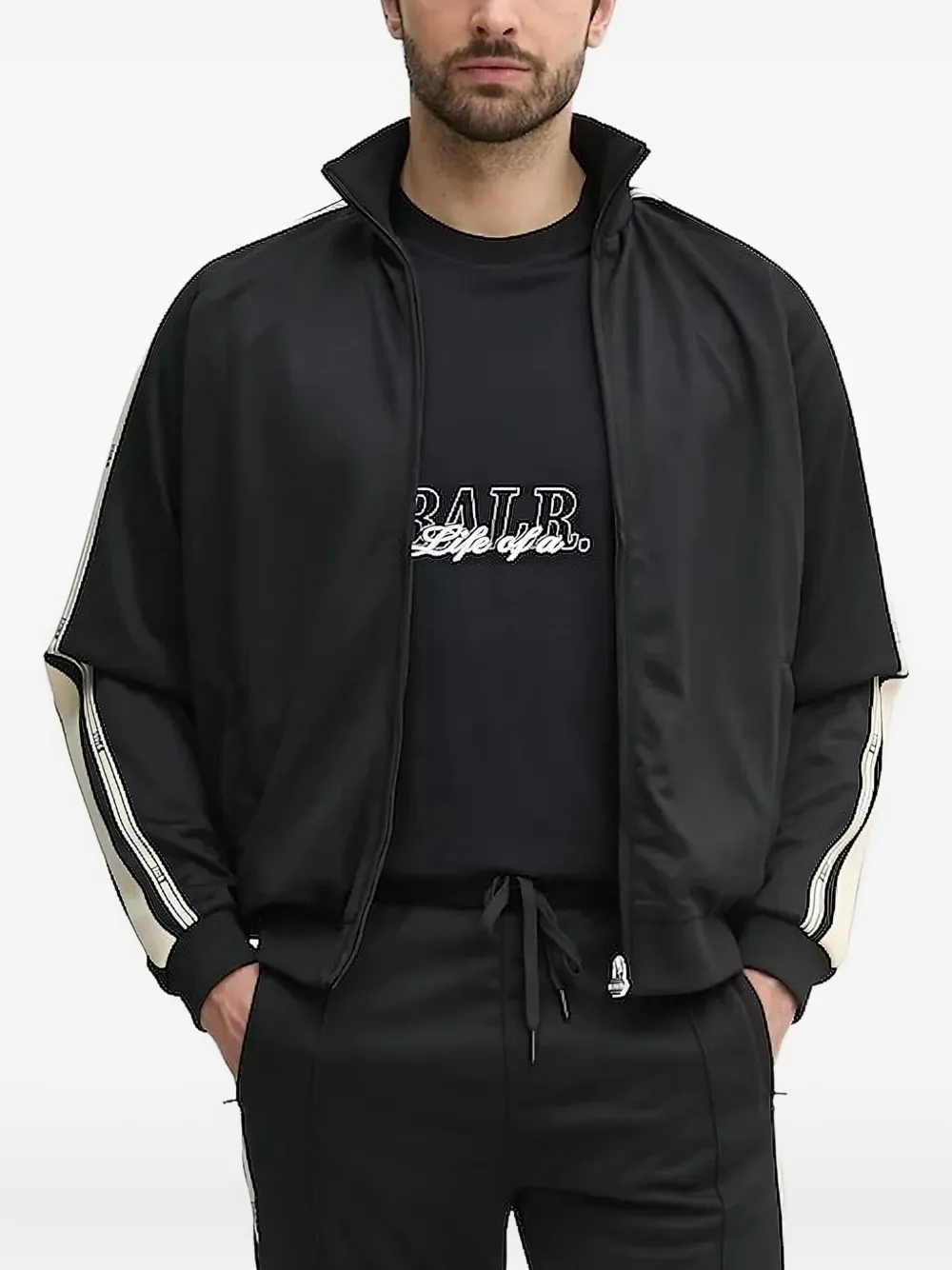 Толстовка с отделкой в полоску Balr., черный
Толстовка с отделкой в полоску Balr., черный