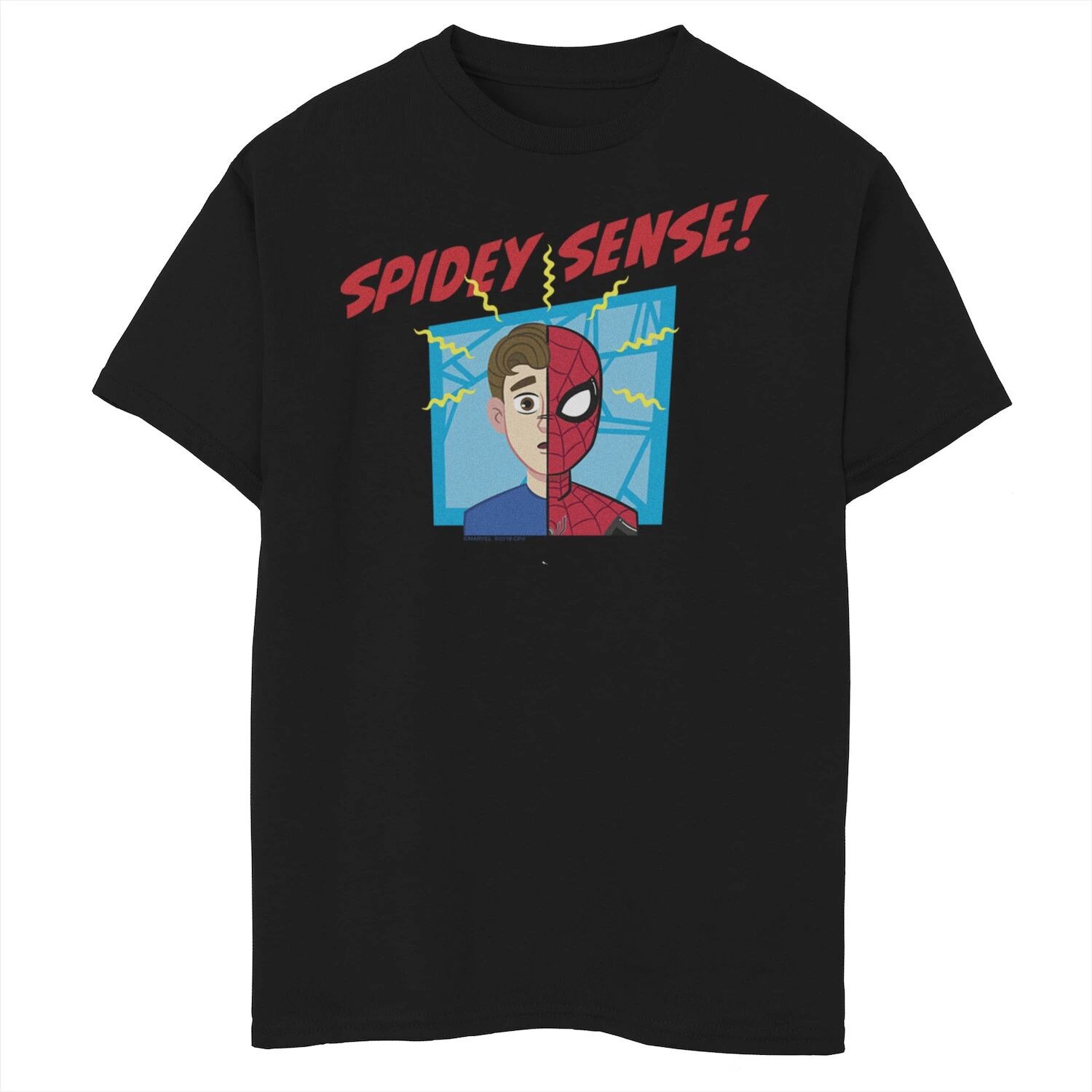 Футболка с рисунком «Человек-паук Marvel» вдали от дома для мальчиков 8–20 лет Spidey Sense с разрезом лица Marvel
Футболка с рисунком «Человек-паук Marvel» вдали от дома для мальчиков 8–20 лет Spidey Sense с разрезом лица Marvel