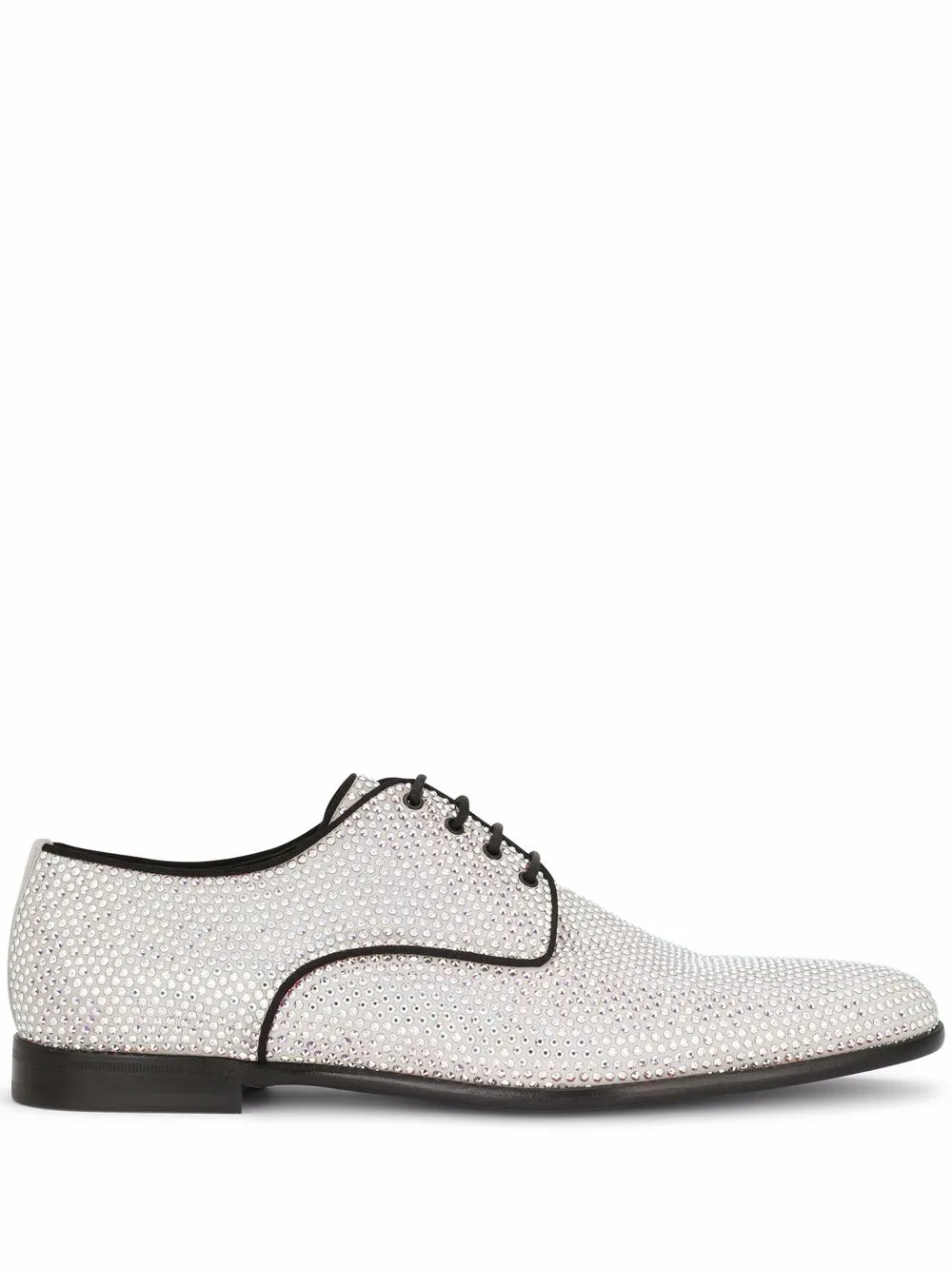Дерби со стразами DOLCE & GABBANA, серебряный
Дерби со стразами DOLCE & GABBANA, серебряный