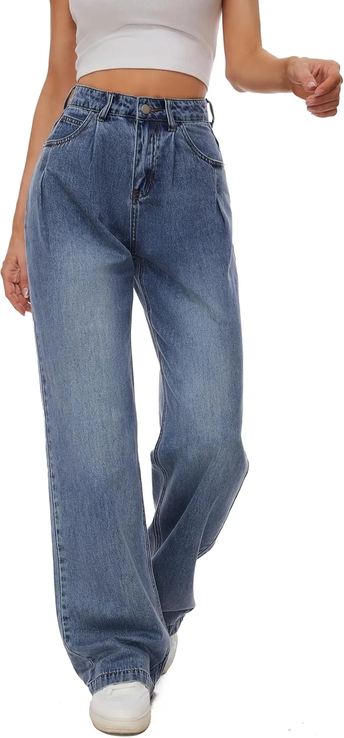 Женские прямые джинсы с завышенной талией KICZOY
Женские прямые джинсы с завышенной талией KICZOY