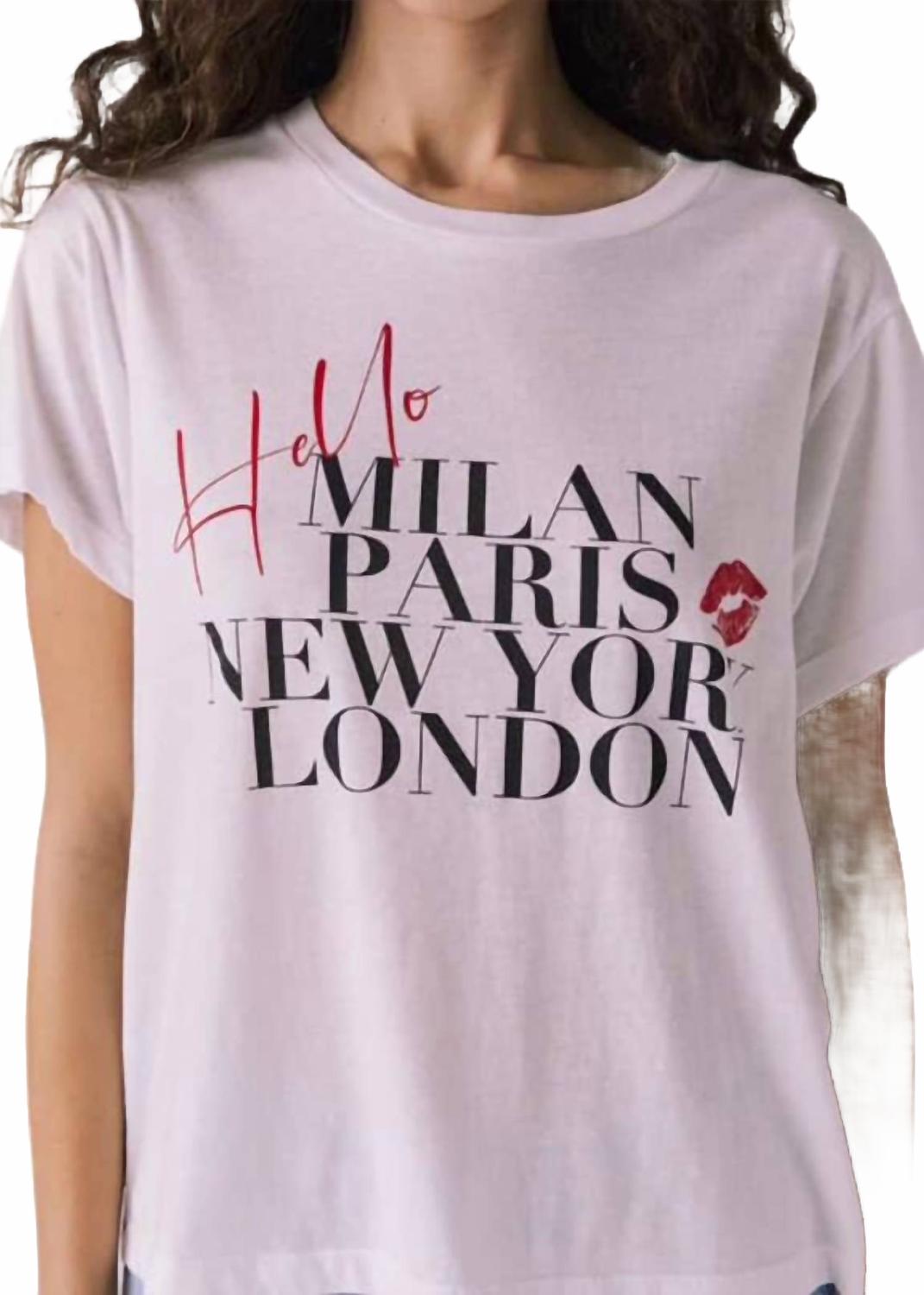 Футболка Hello Destination белого цвета Chaser, белый
Футболка Hello Destination белого цвета Chaser, белый