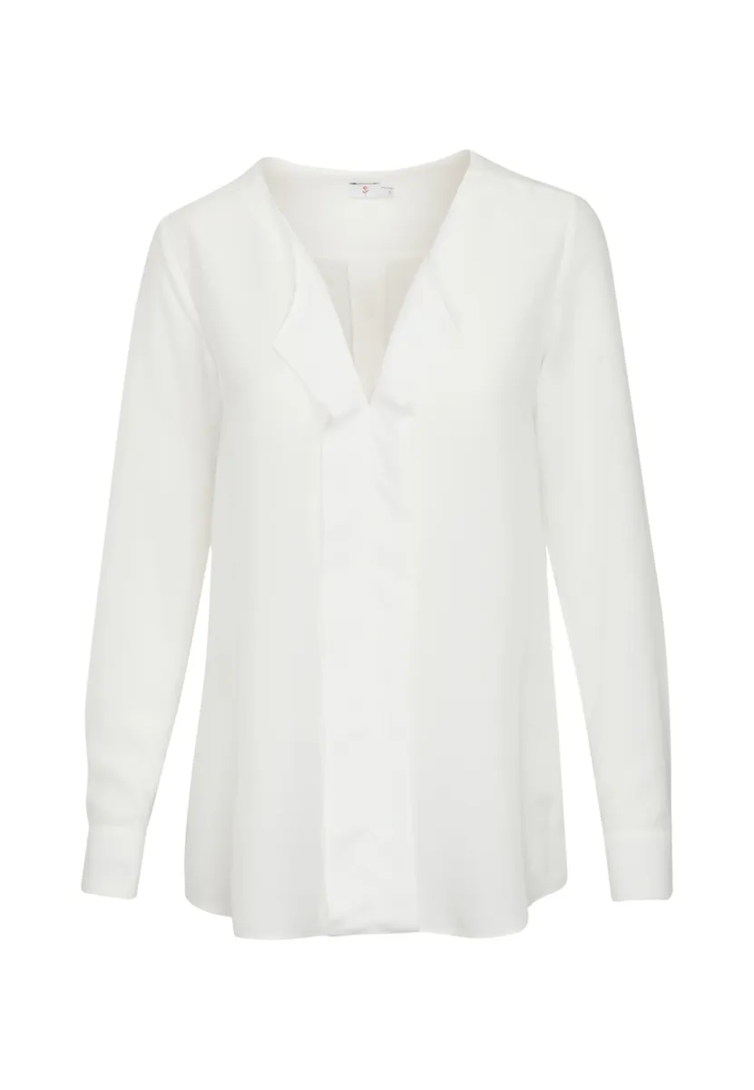 Блузка без шнуровки seidensticker "Black Rose", однотонная, с длинными рукавами, V-образным вырезом, цвет Ecru
Блузка без шнуровки seidensticker "Black Rose", однотонная, с длинными рукавами, V-образным вырезом, цвет Ecru