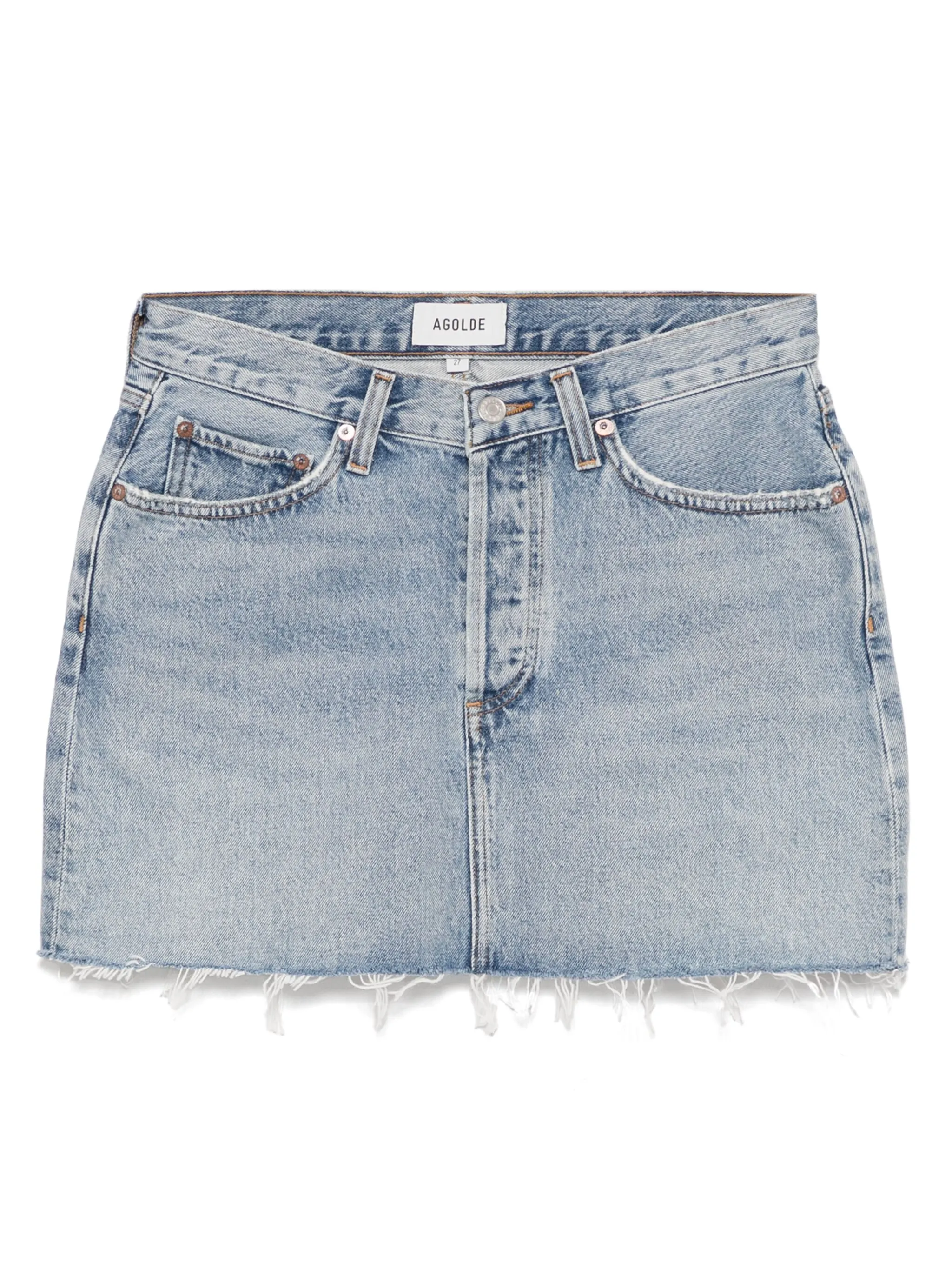 Юбка мини с V-образным вырезом Agolde, синий
Юбка мини с V-образным вырезом Agolde, синий
