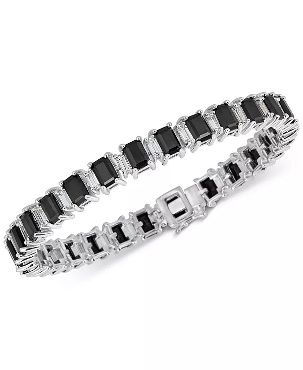 Теннисный браслет из стерлингового серебра с черным сапфиром (18 карат) и белым топазом (4 карата) Macy'S, sapphire
Теннисный браслет из стерлингового серебра с черным сапфиром (18 карат) и белым топазом (4 карата) Macy'S, sapphire