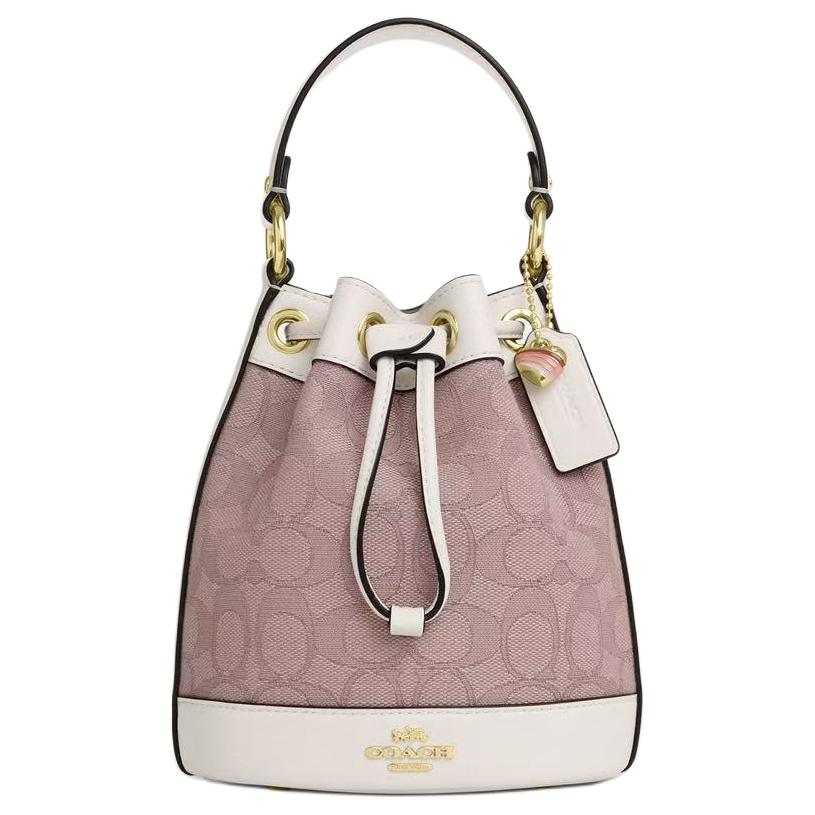 COACH Ведро Dempsey из ткани с кожаной вставкой, сумка через плечо, кроссбоди, мини-женская сумка pink
COACH Ведро Dempsey из ткани с кожаной вставкой, сумка через плечо, кроссбоди, мини-женская сумка pink