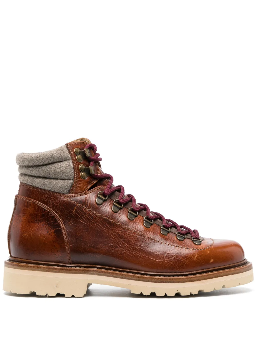 Ботинки на шнуровке с дутыми вставками Brunello Cucinelli, коричневый
Ботинки на шнуровке с дутыми вставками Brunello Cucinelli, коричневый