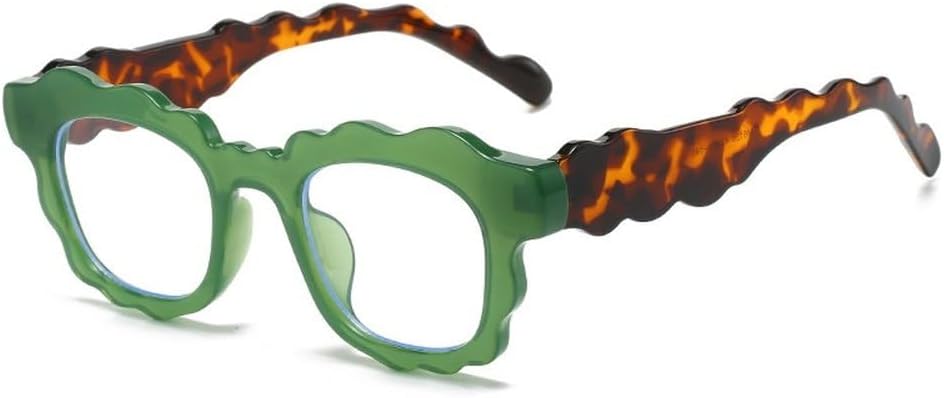 Модные солнцезащитные очки неправильной прямоугольной формы из геля для женщин, прозрачные с градиентом, для мужчин, трендовые и уникальные GHVWYX, Green Leopard Clear
Модные солнцезащитные очки неправильной прямоугольной формы из геля для женщин, прозрачные с градиентом, для мужчин, трендовые и уникальные GHVWYX, Green Leopard Clear