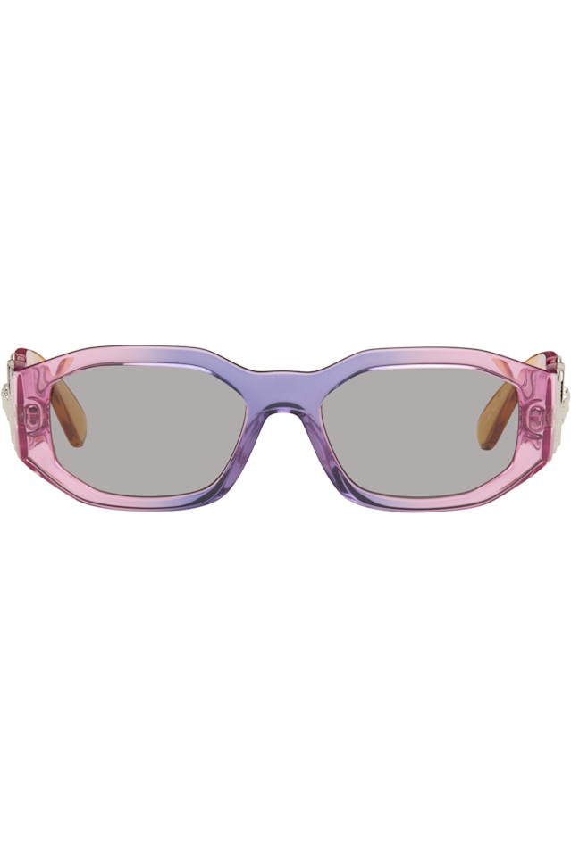 Versace Фиолетово-Оранжевые солнцезащитные очки "Бигги" в стиле Медузы
Versace Фиолетово-Оранжевые солнцезащитные очки "Бигги" в стиле Медузы